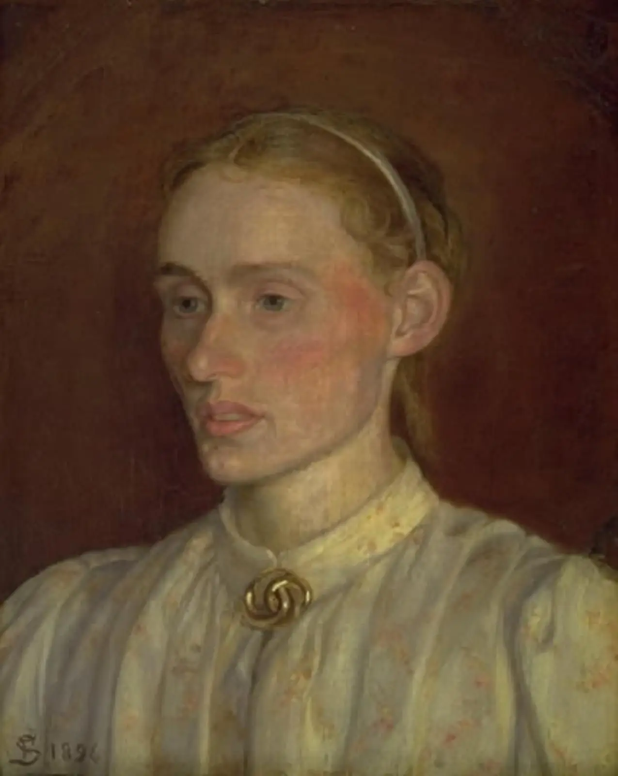 Portræt af Anna Syberg by Fritz Syberg