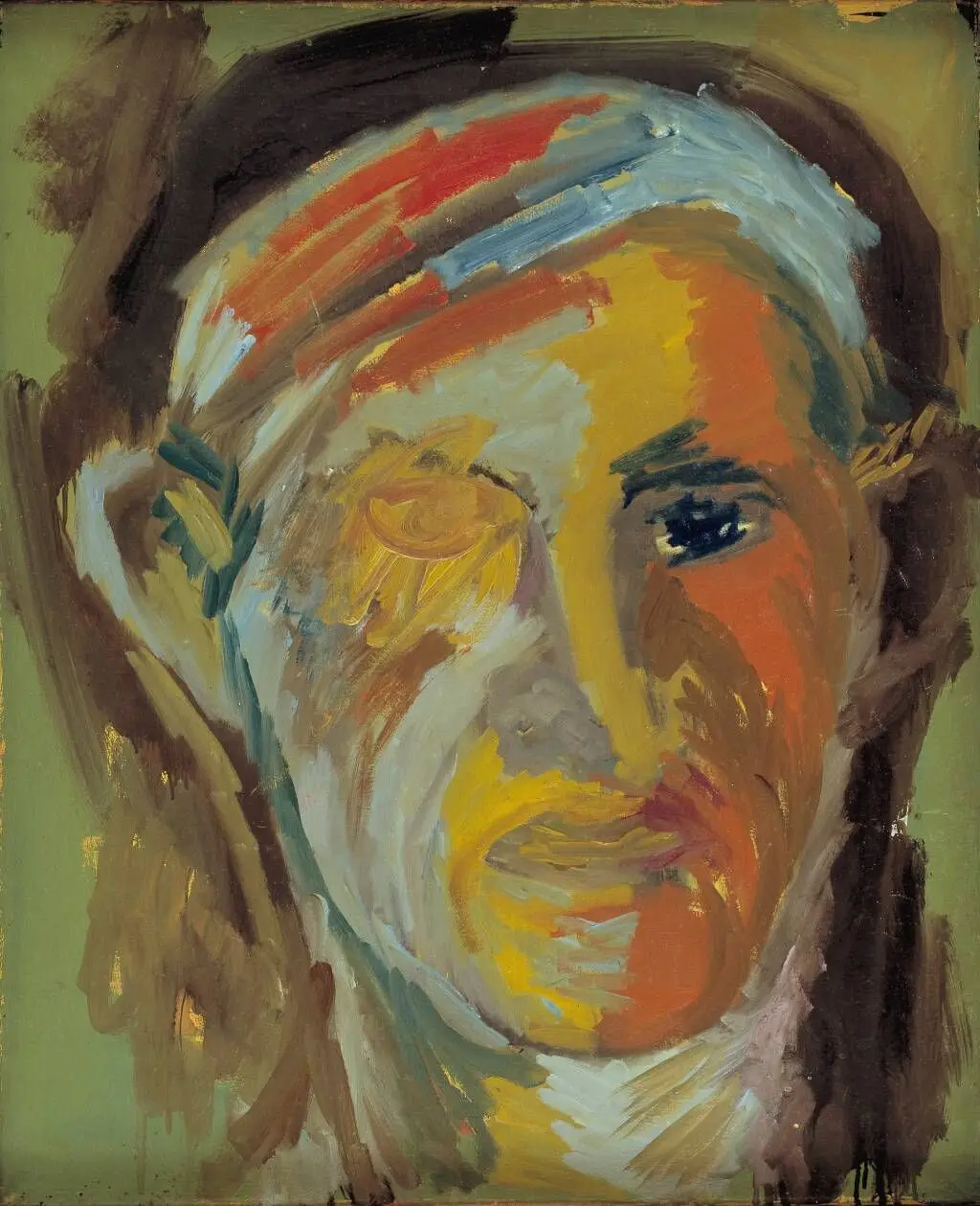 Selvportræt (udkast til selvportræt i Aarhus) by Richard Mortensen