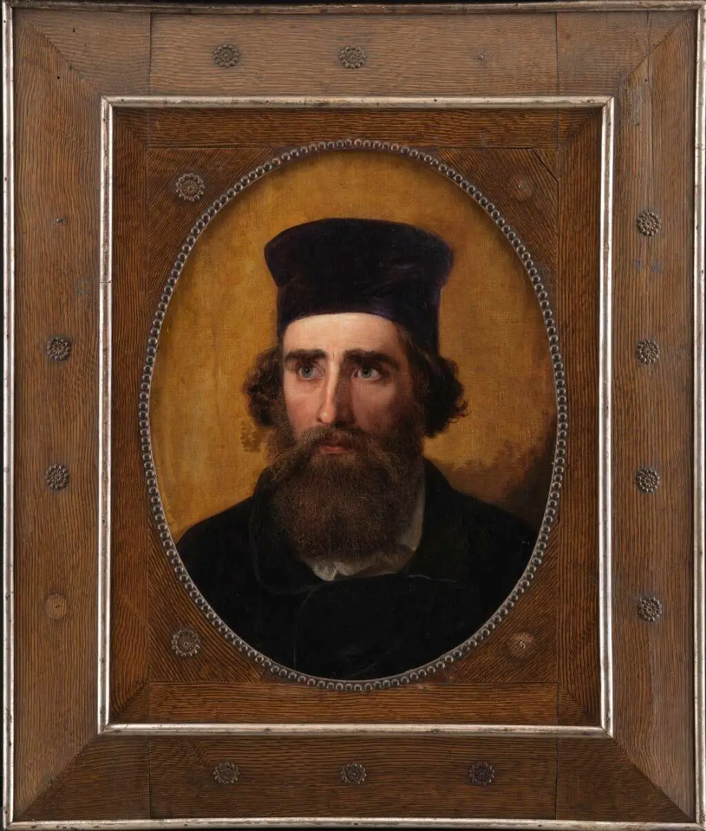 Portræt af maleren Thorald Læssøe (1816-1878) by Elisabeth Jerichau Baumann