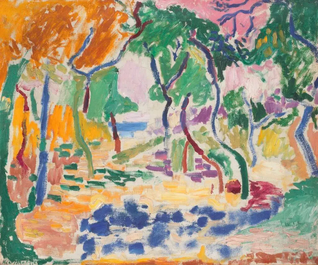 Landskab ved Collioure. Studie til "Livsglæden" by Henri Matisse