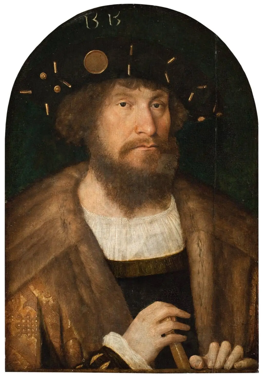 Portræt af Christian II (1481-1559) by Michiel Sittow