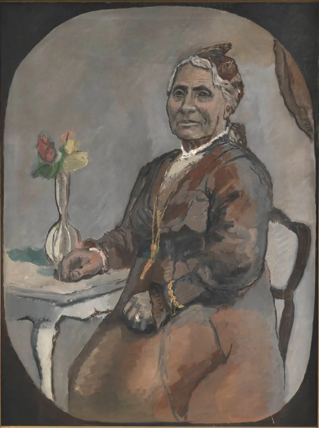 Kunstnerens farmor Marie Mortensen by Richard Mortensen