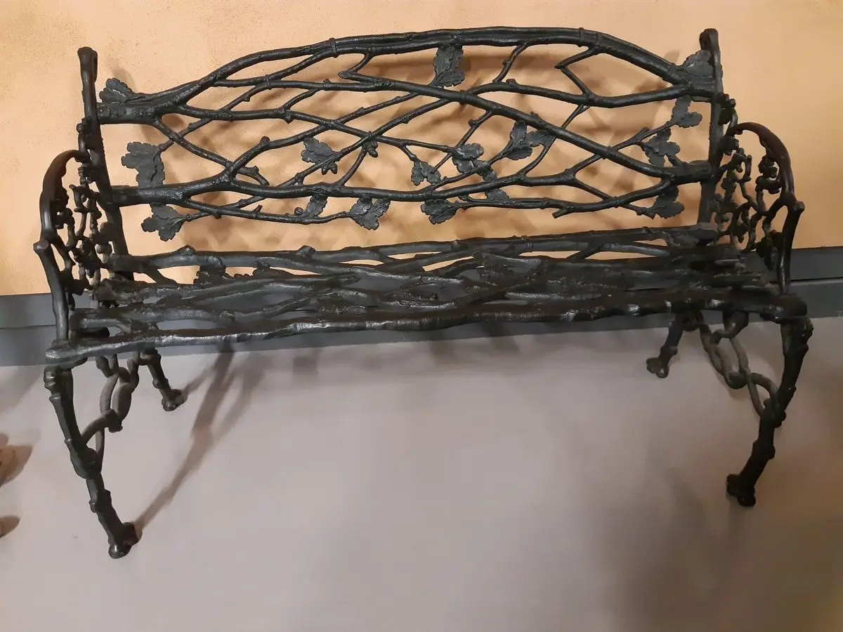 Trädgårdssoffa, av gjutjärn by J. & C.G. Bolinders Mekaniska Verkstads AB