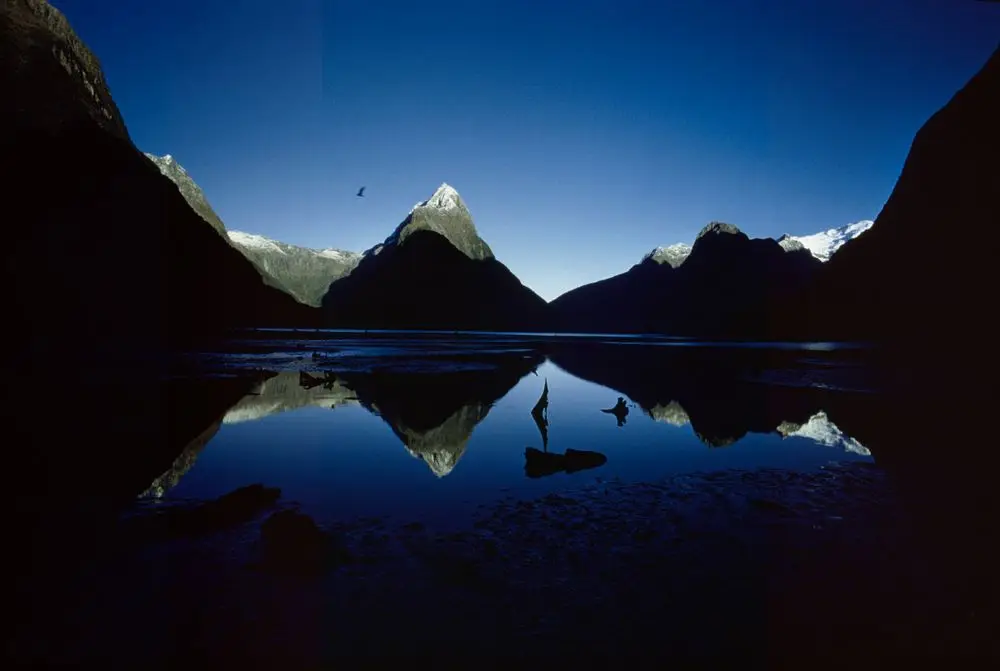 Milford Sound, Fiordland. Taken for ‘New Zealand, gift of the sea’ (1963) by Brian Brake