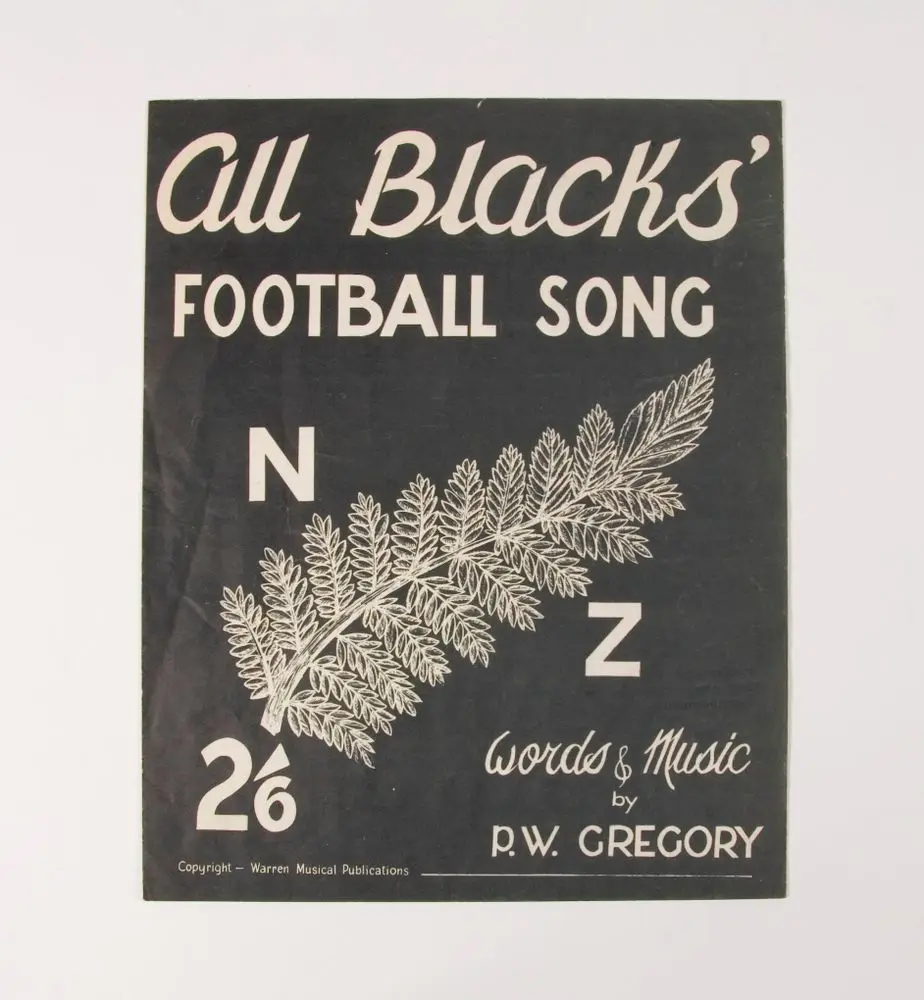 'All Blacks' Football Song' sheet music by Paul Gregory