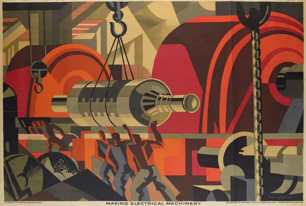 Poster, 'Making Electrical Machinery' by Clive Gardiner