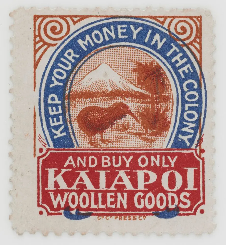 Cinderella, 'Kaiapoi Woollen Goods' by Christchurch Press Company Ltd.