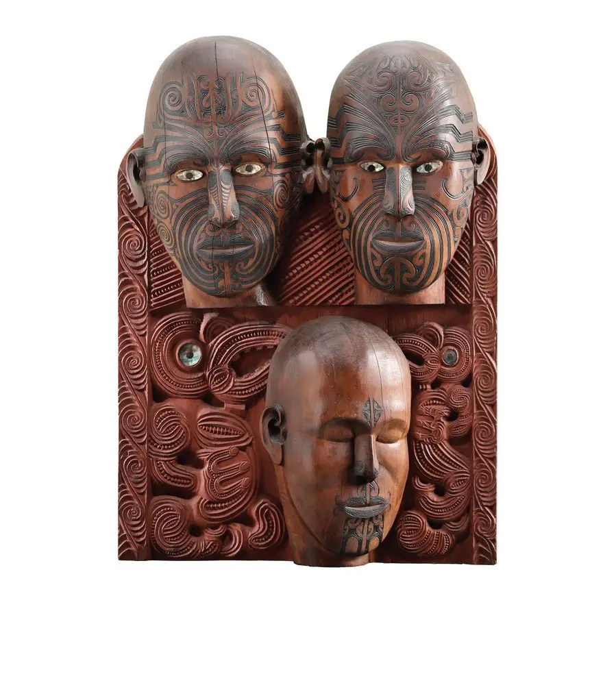 Tā Moko panel by Tene Waitere