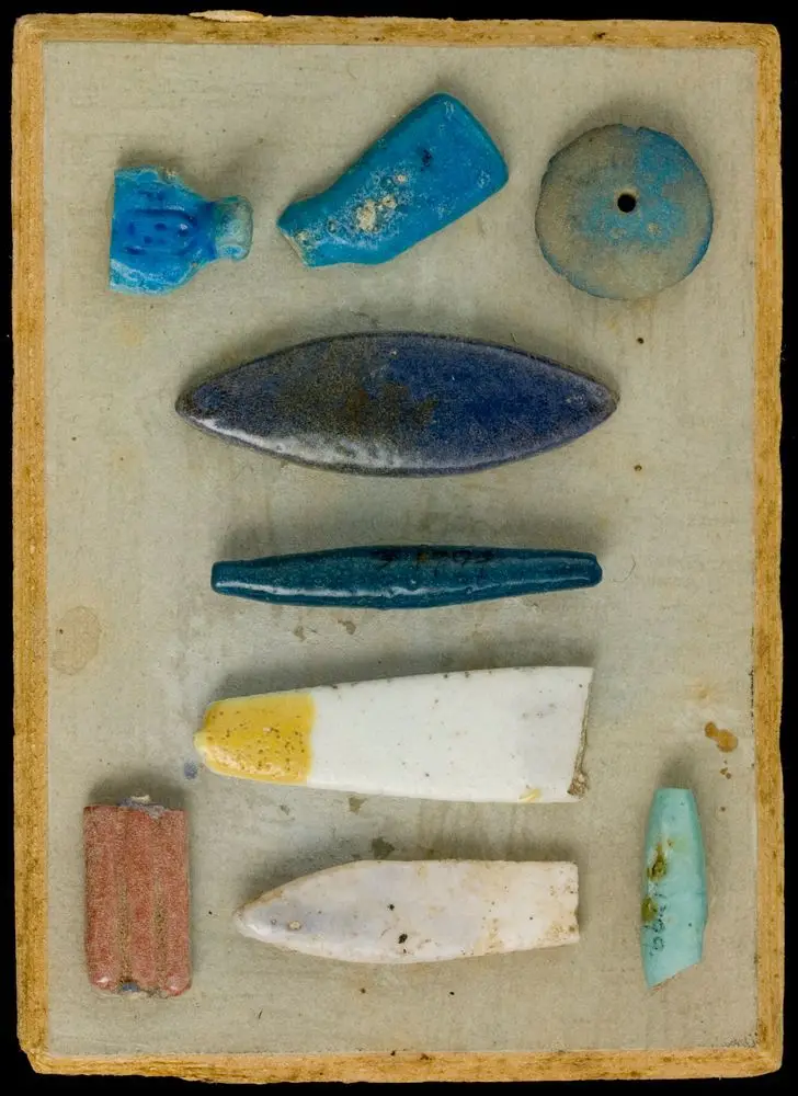 Inlay and bead fragments by Unknown