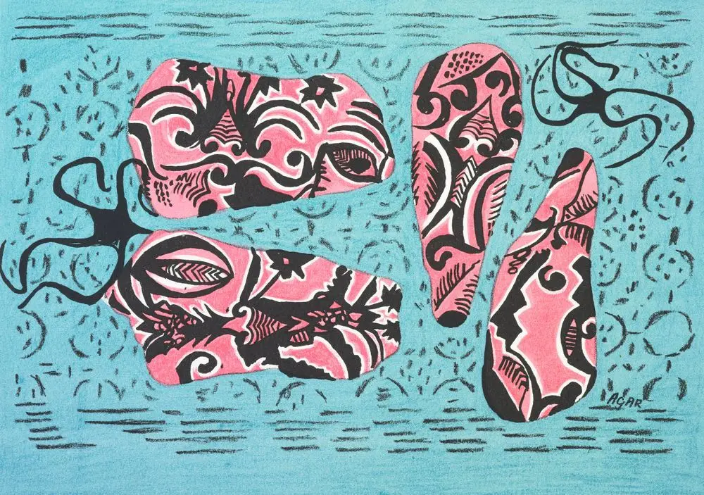 Shrimps at sea by Eileen Agar