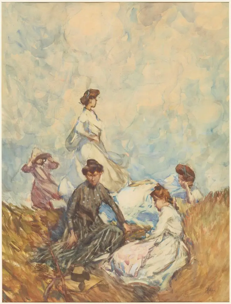 The hilltop by Frances Hodgkins