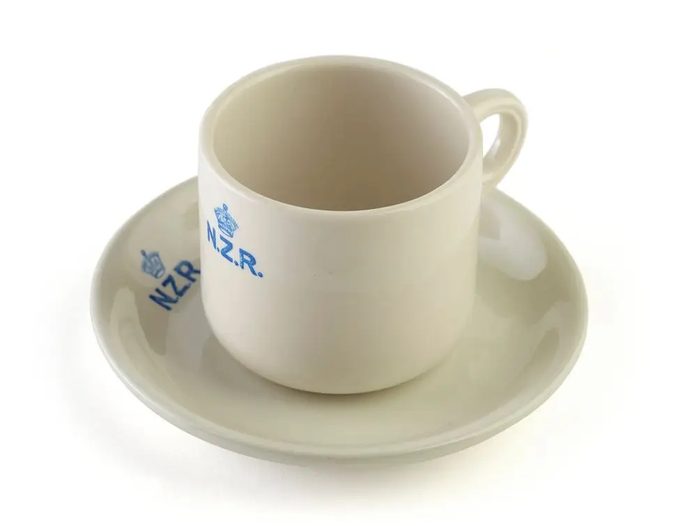 Cup and Saucer by Crown Lynn Potteries Ltd.