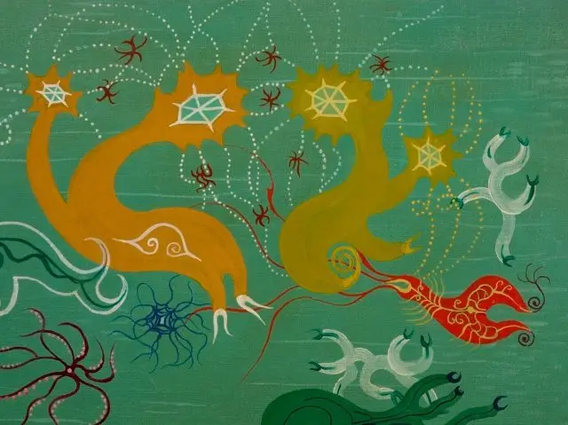 Untitled (Life under the sea) by Len Lye