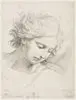 Study of the head of St. Michael by David, Jacques-Louis