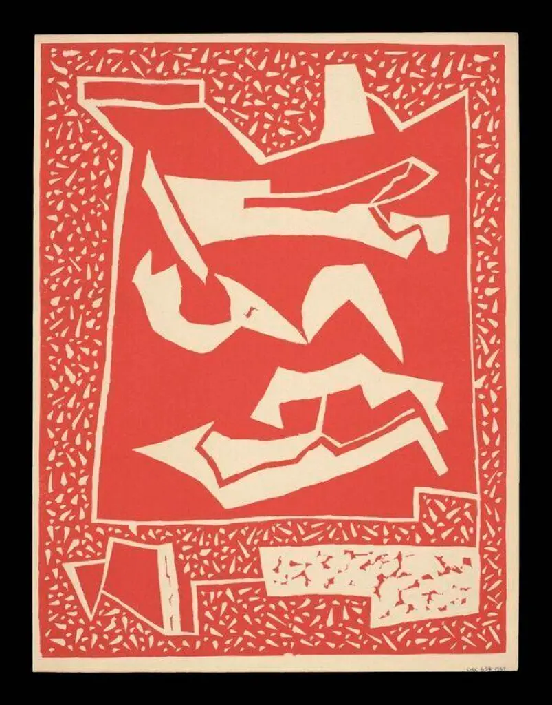 Composition in Red by Alberto Magnelli