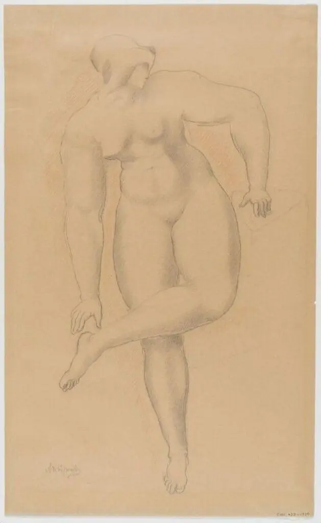 Study of the female nude by Archipenko, Alexander