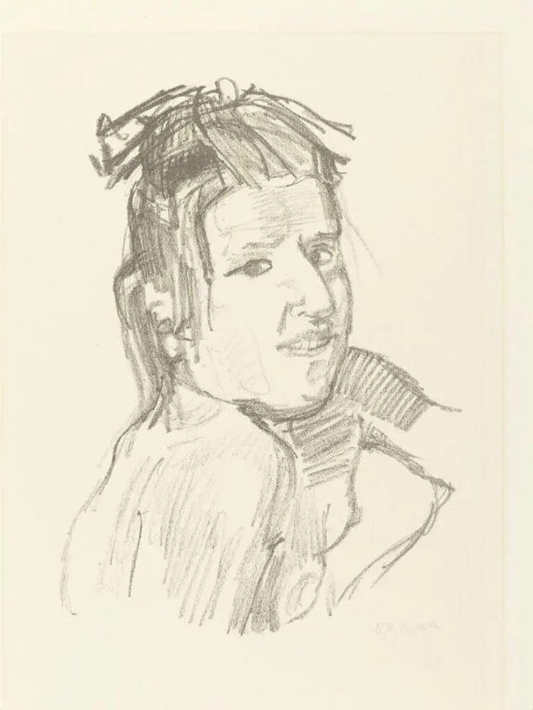 Portrait of a Woman by Oskar Kokoschka