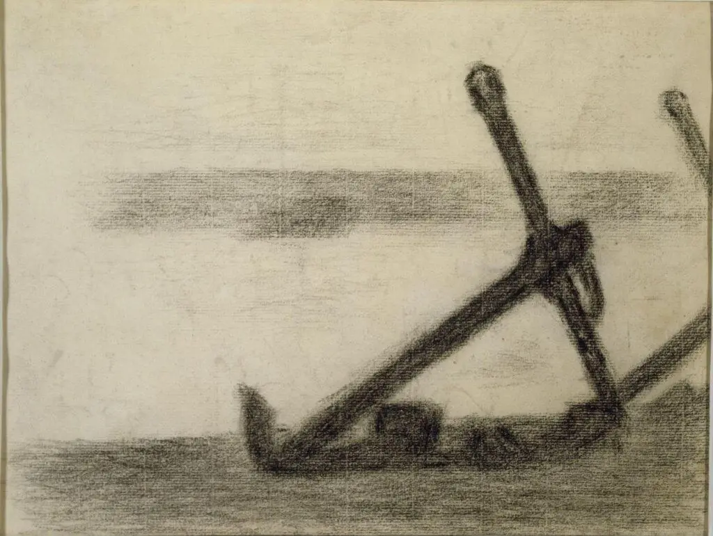 Study for The Channel at Gravelines, Evening by Georges Seurat