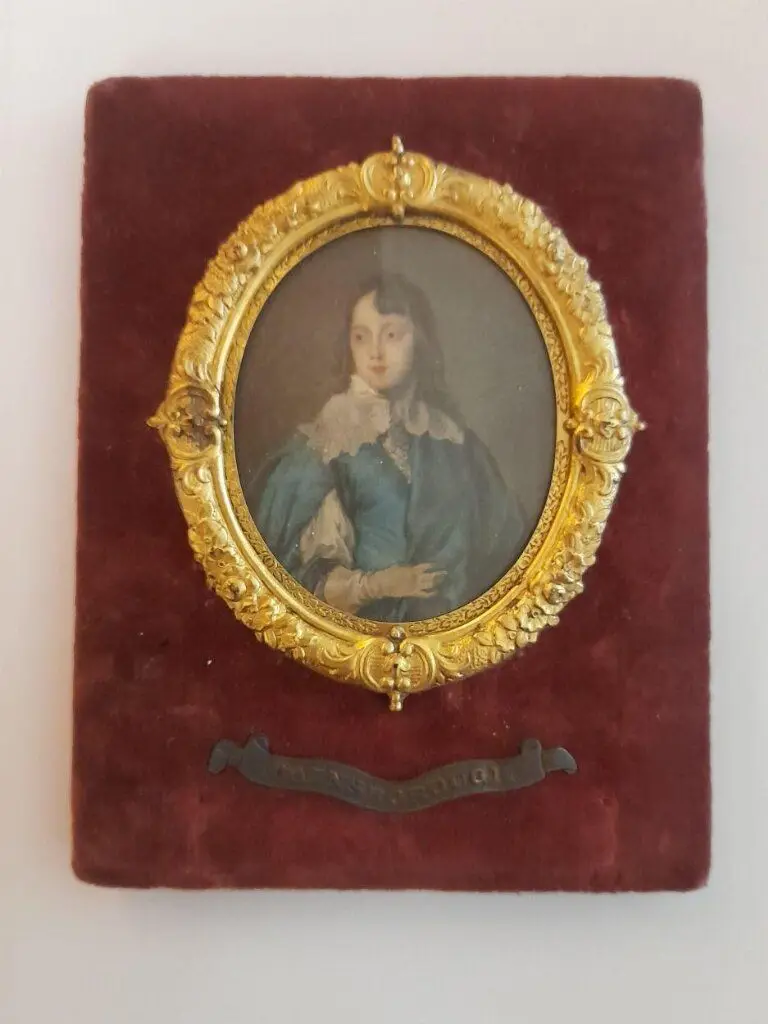 Portrait miniature of a boy dressed in blue by Thomas Gainsborough