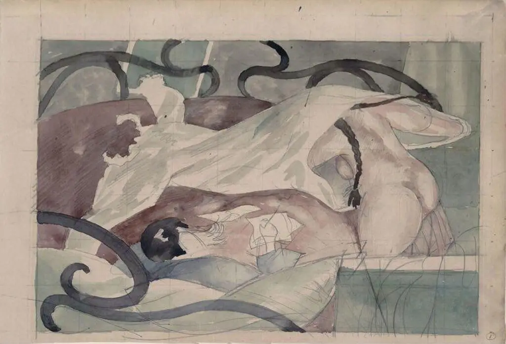 Putting on a Nightie by Stanley Spencer