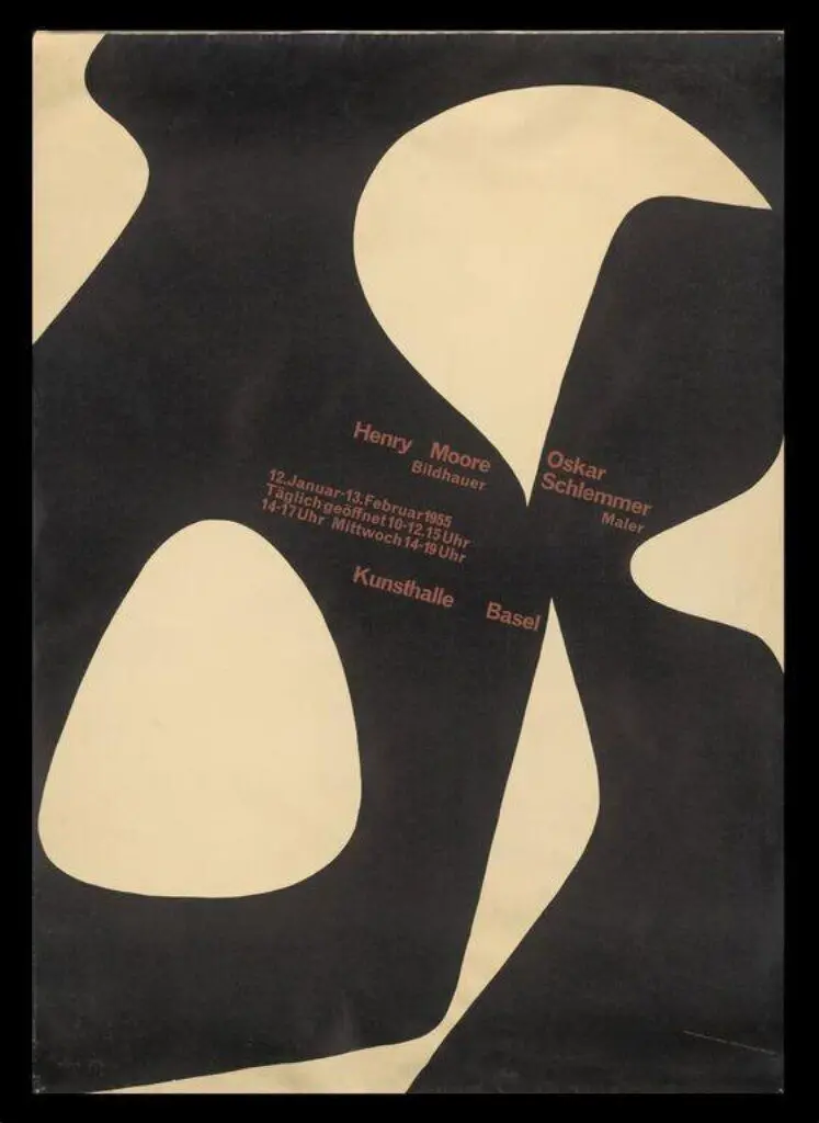 Henry Moore and Oskar Schlemmer exhibition by Hofmann, Armin