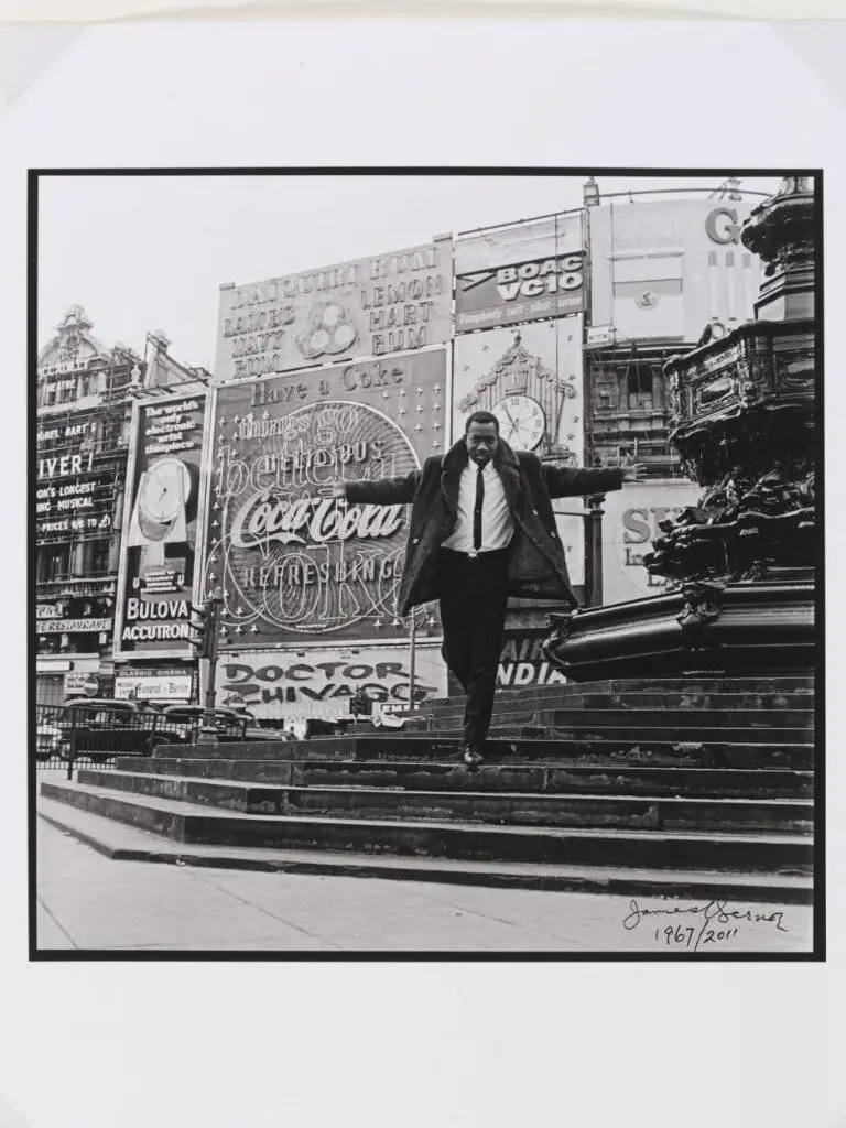 Mike Eghan, Piccadilly Circus by James Barnor