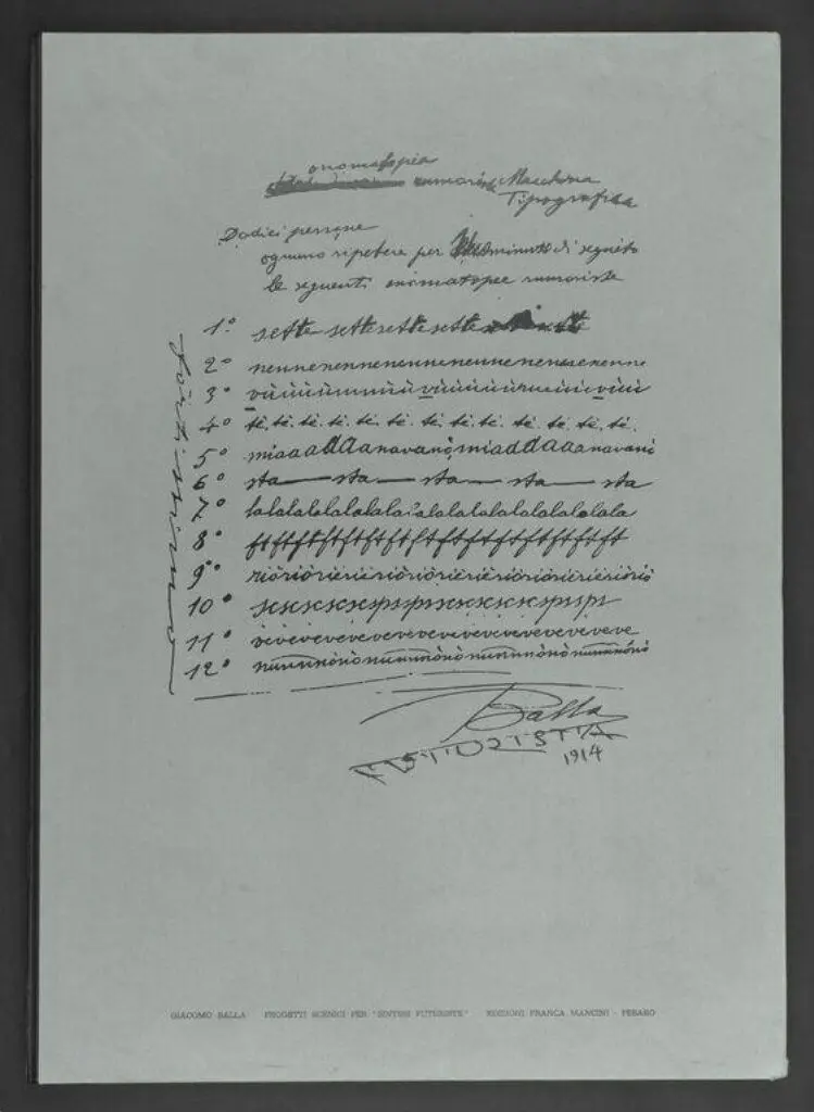 Progetti scenic per ‘sintesi futuriste’ 1915/1925 by Giacomo Balla