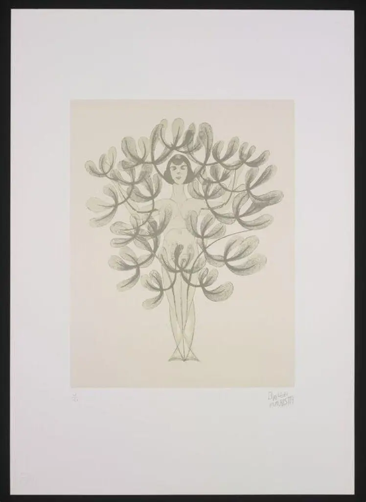 Sintesi di Primavera "Donna albero" by Giacomo Balla