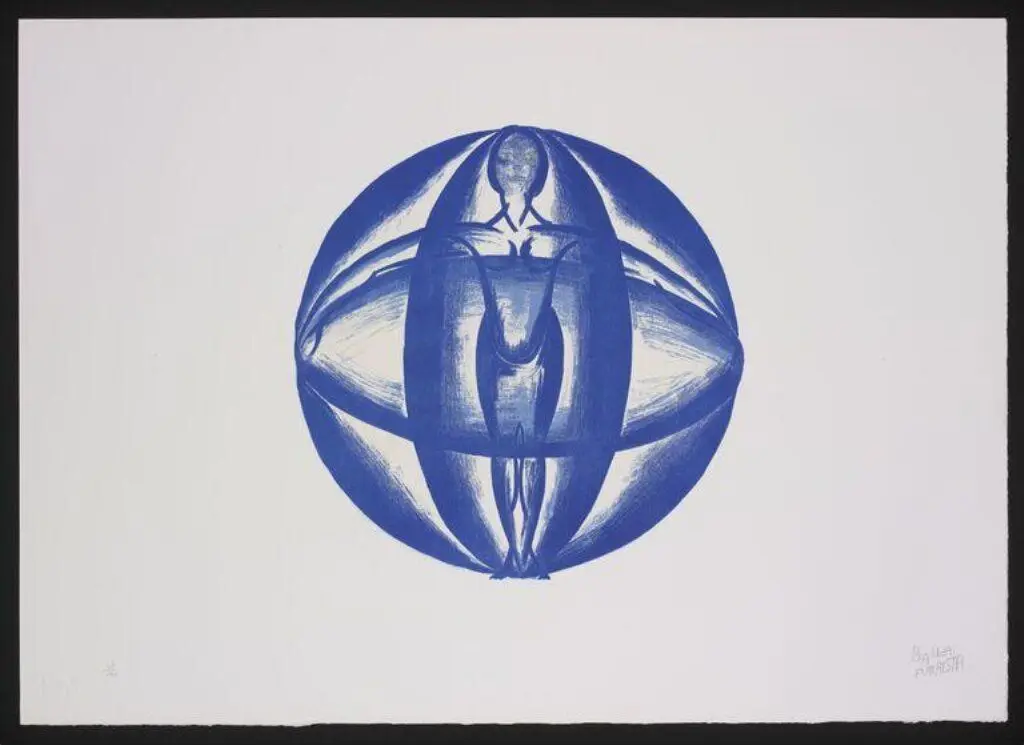 Sintesi di Primavera "Donna cielo" by Giacomo Balla