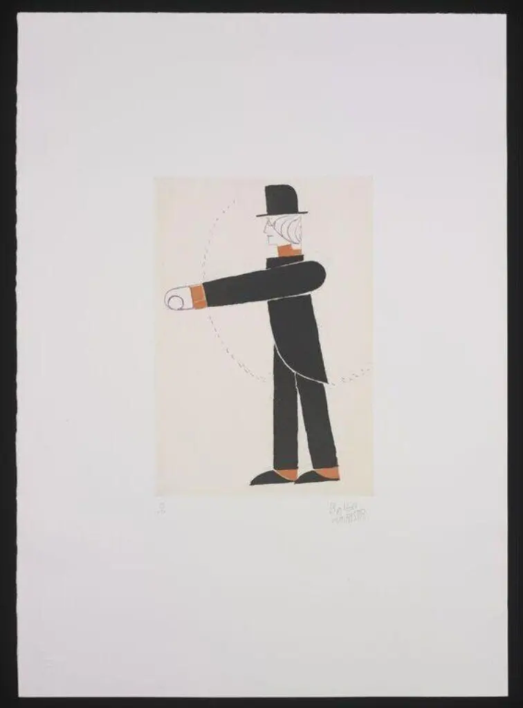 Tipografia, Studio di costume by Giacomo Balla