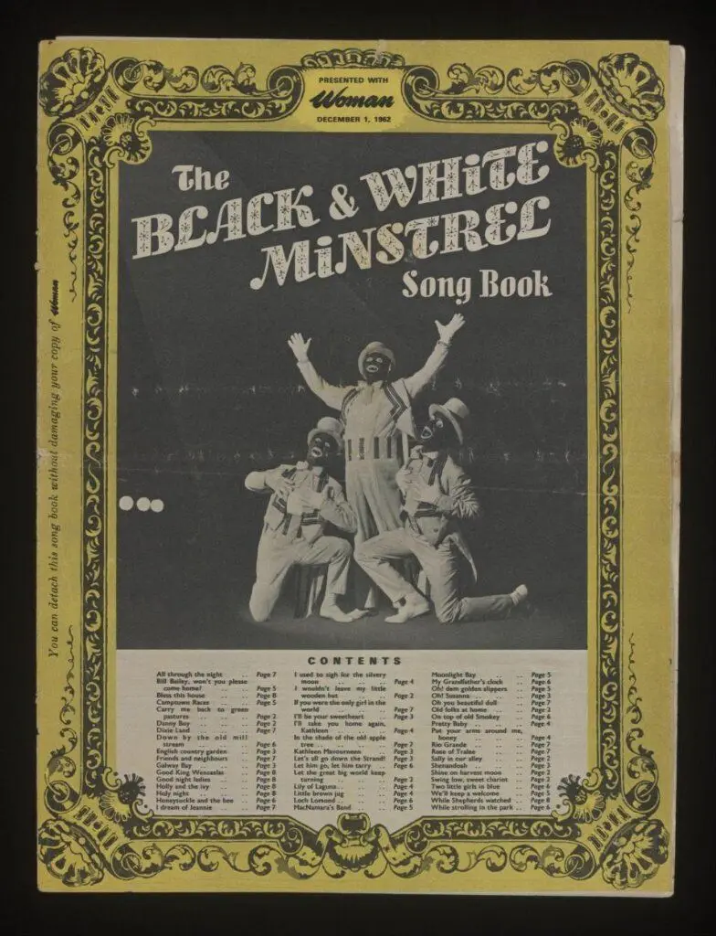 The Black and White Minstrel Song Book by Cannon, Hughie
