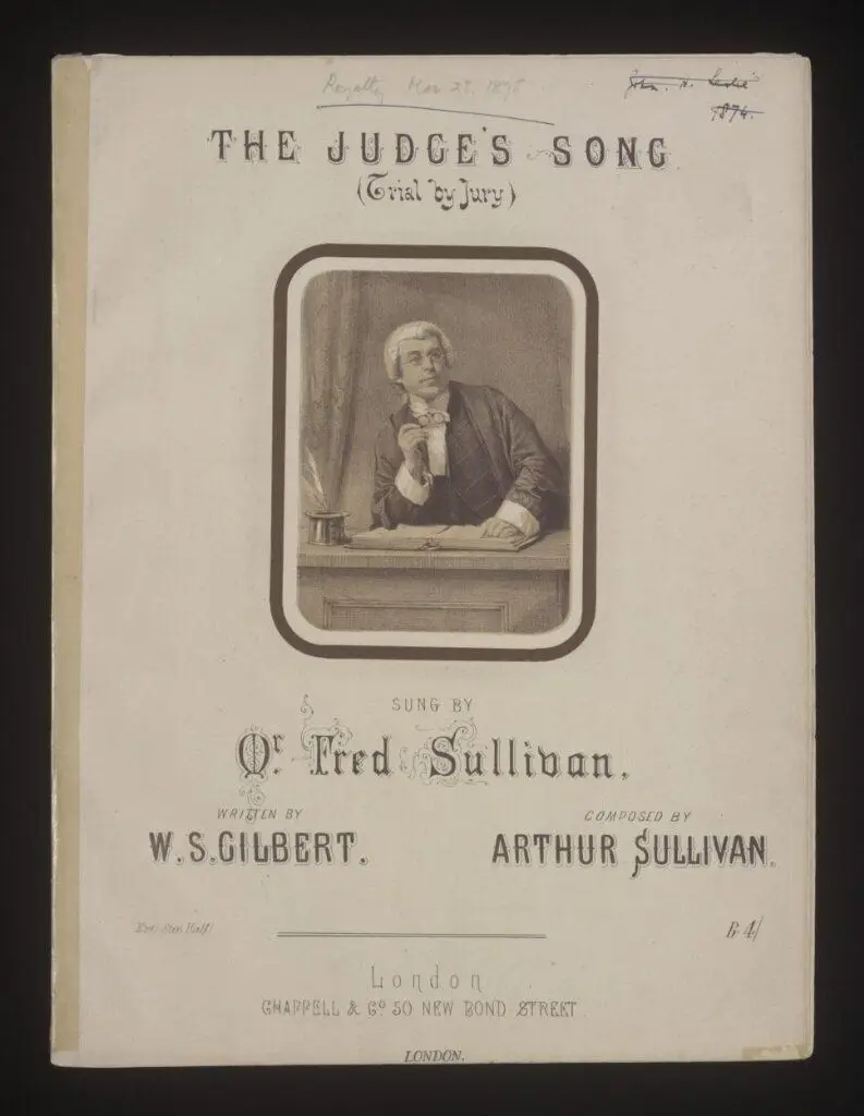 The Judge's Song by Sullivan, Arthur (Sir)