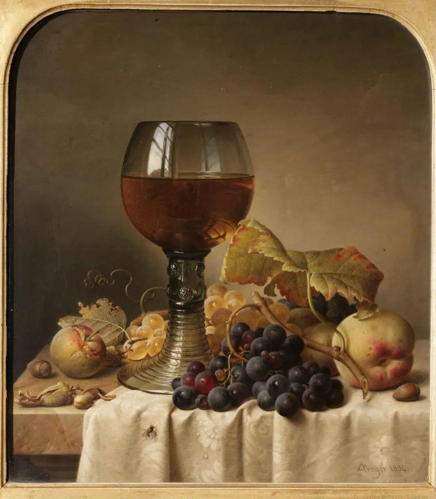 Still Life: Fruit and Goblet by Preyer, Johann Wilhelm