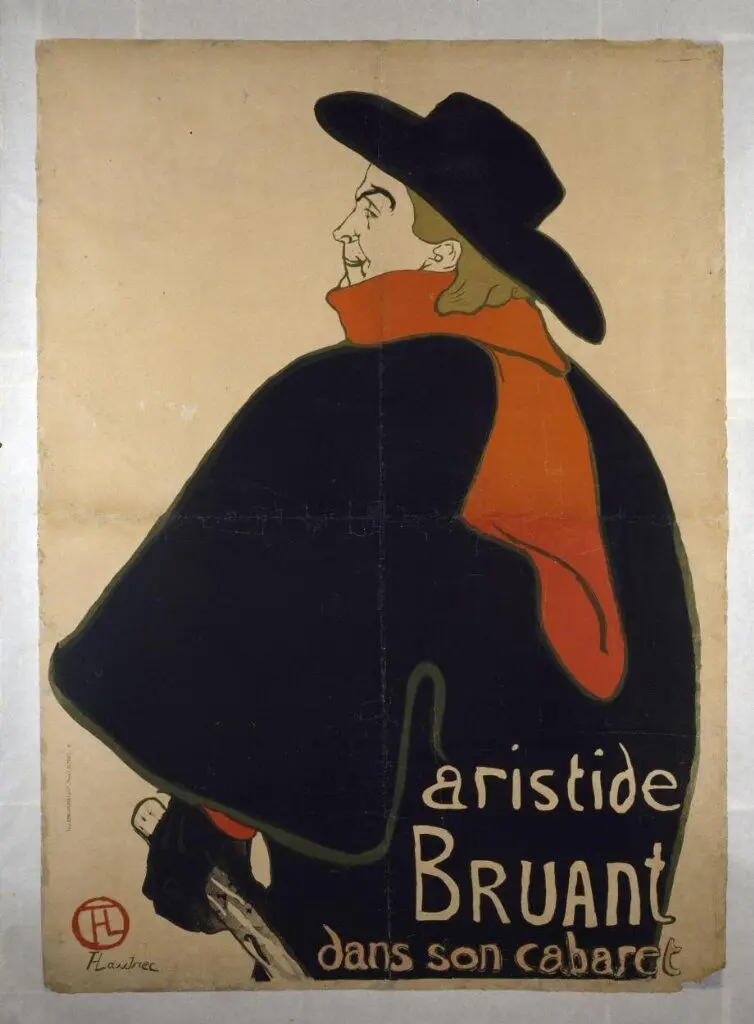 Aristide Bruant dans son Cabaret by Henri de Toulouse-Lautrec