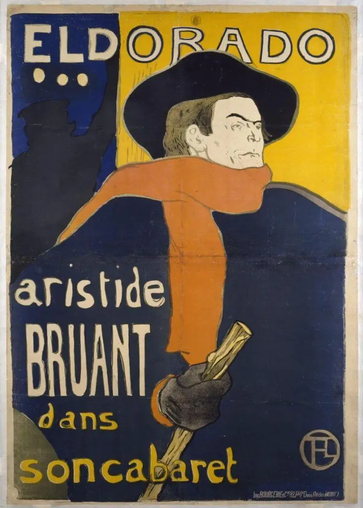 Eldorado... Aristide Bruant dans son cabaret by Henri de Toulouse-Lautrec
