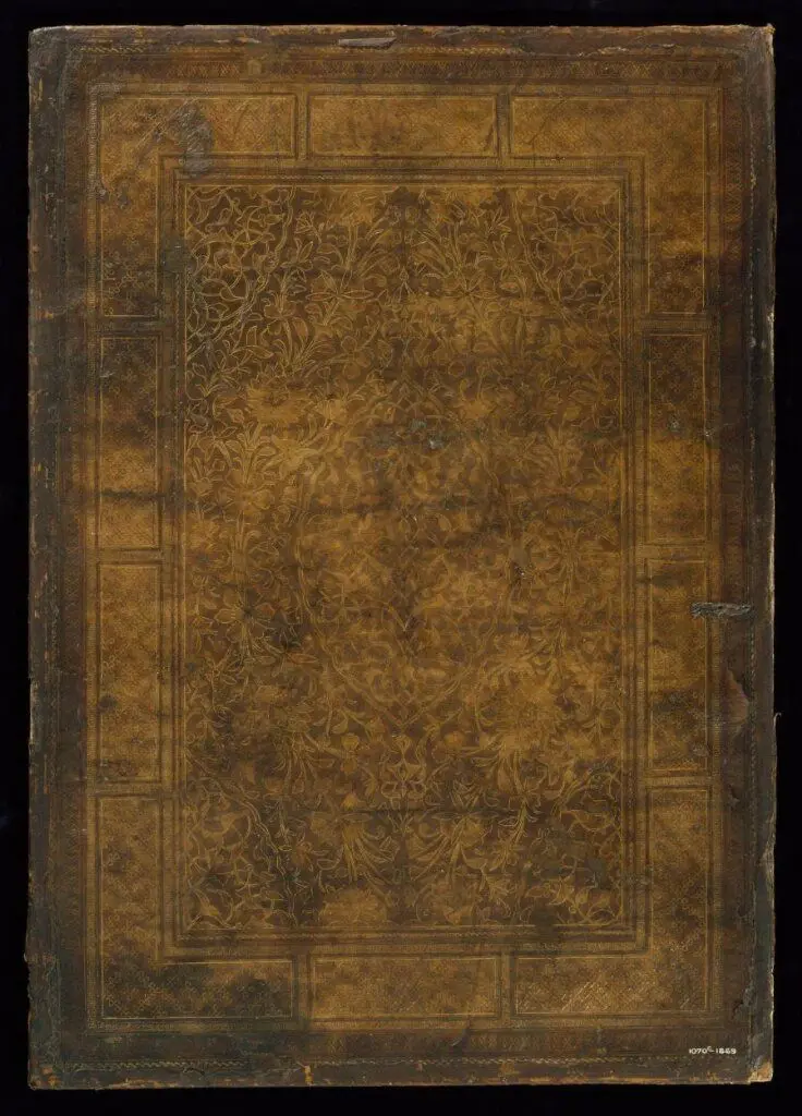 Back cover of a bookbinding by Unknown artist