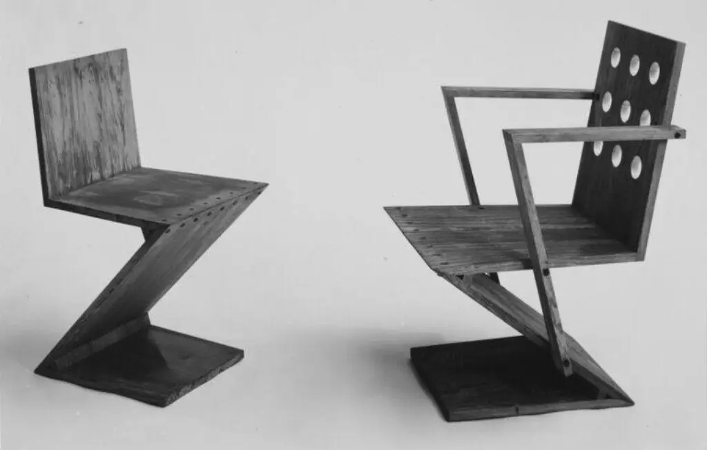 Zig-Zag Chair by Rietveld, Gerrit