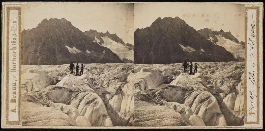 Glacier d'Alesson by Adolphe Braun