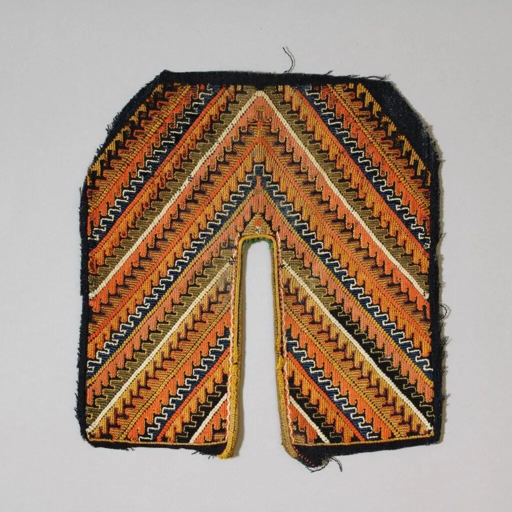 Embroidered panel by Unknown