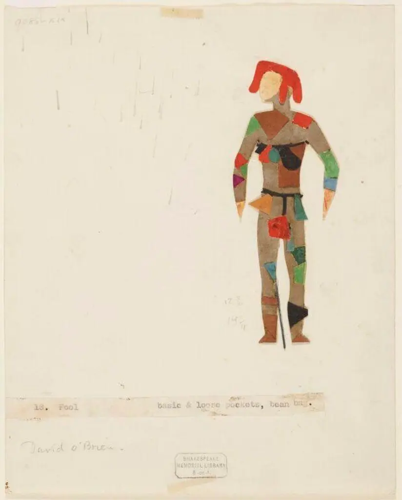 Costume design for the Fool in 'King Lear' by Isamu Noguchi