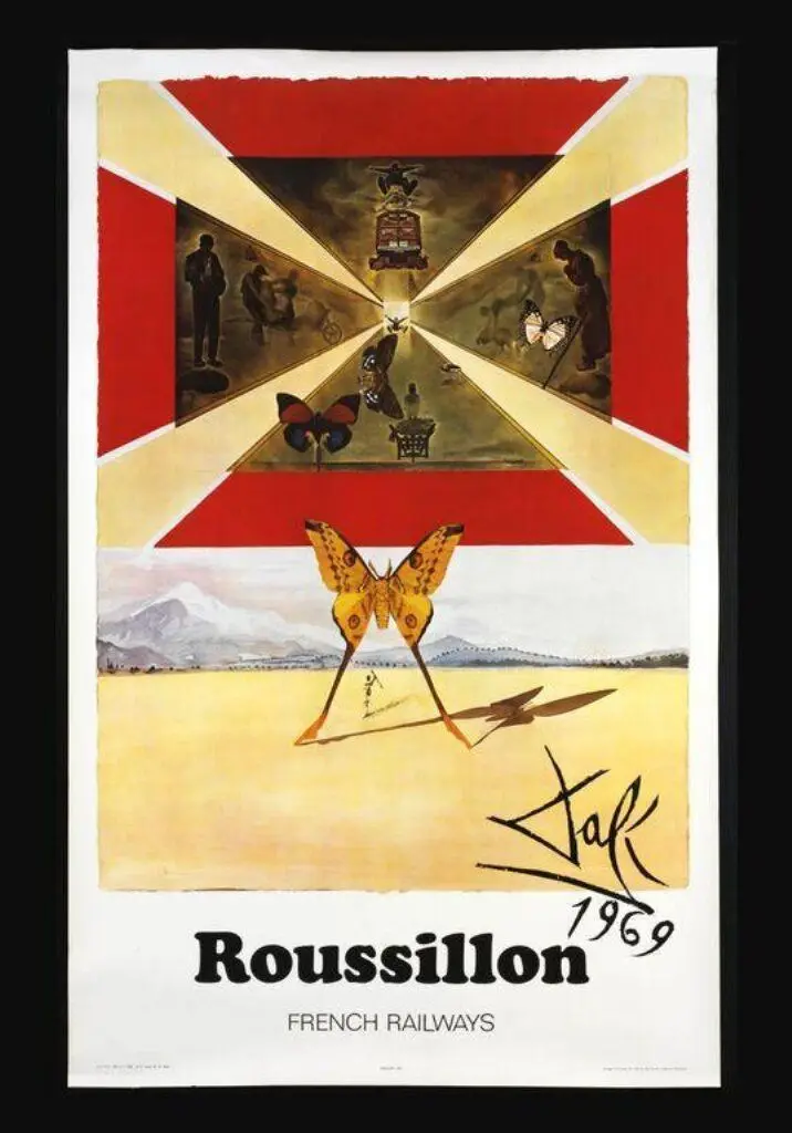 Roussillon, French Railways by Dali, Salvador