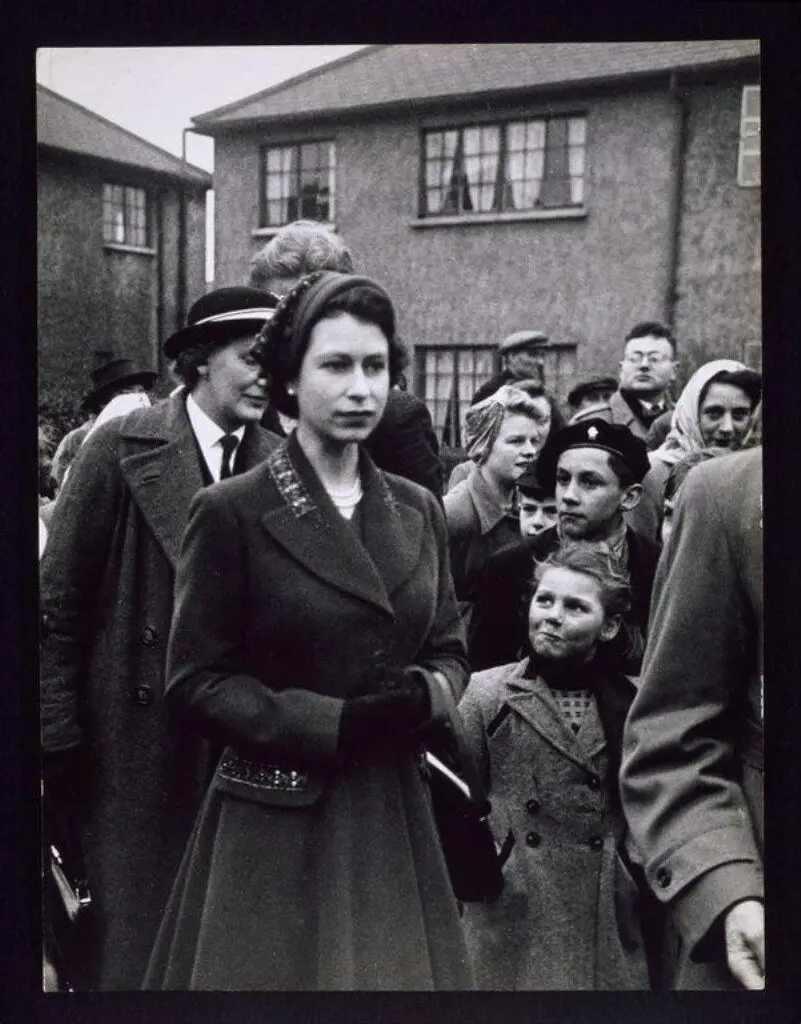 Queen Elizabeth II in Purfleet, Essex by Haas, Ernst