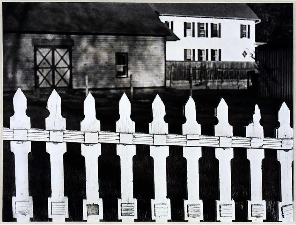The White Fence, Port Kent, New York by Strand, Paul