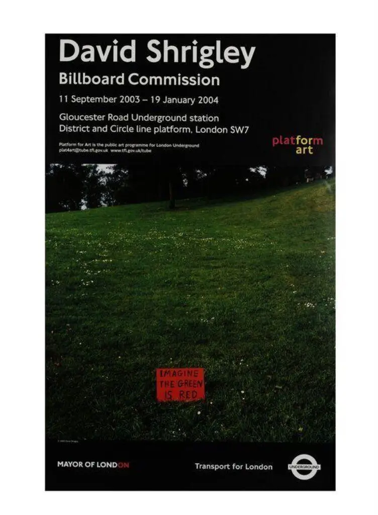David Shrigley billboard commission by Shrigley, David