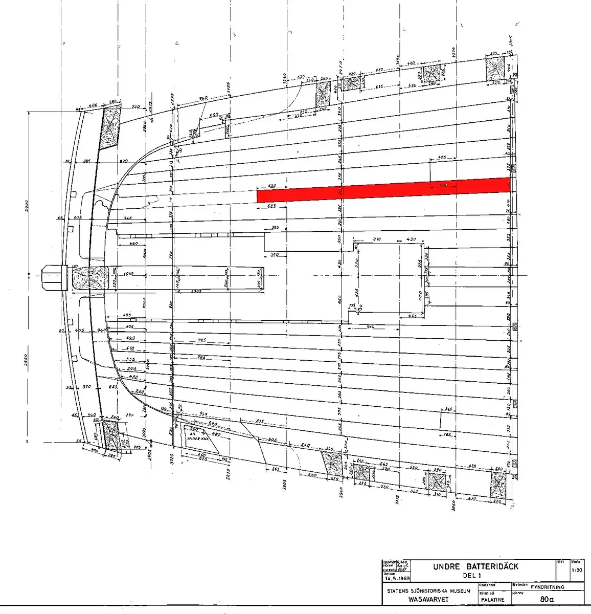 Däcksplanka, 1600 - 1628 by Unknown artist