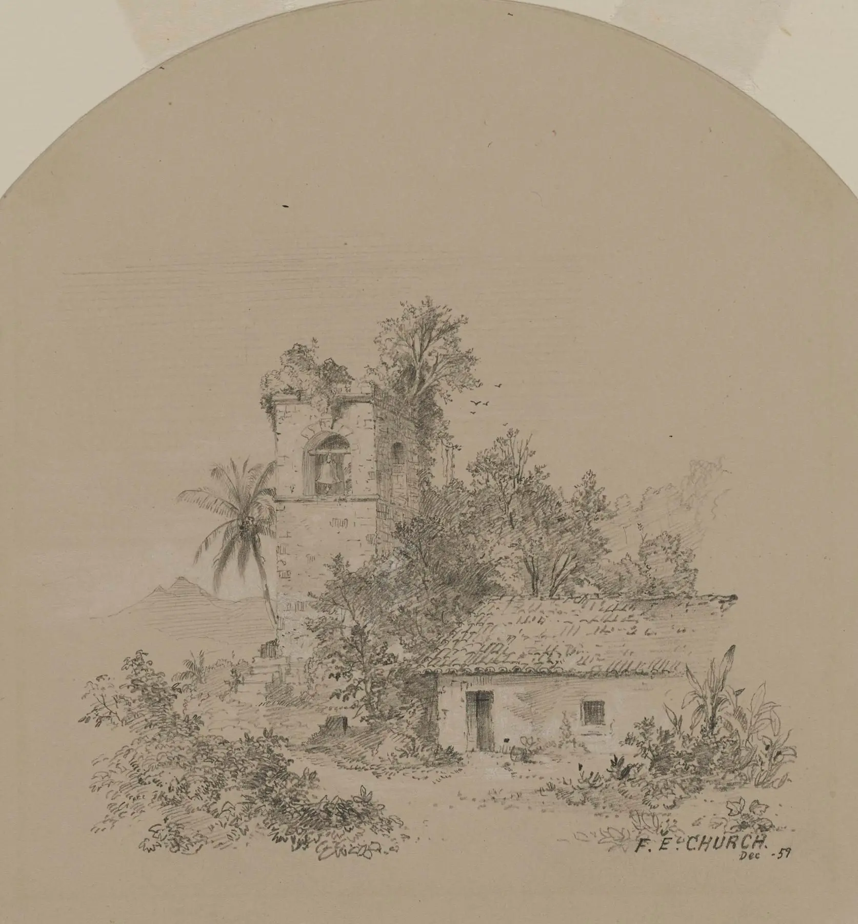 Ruined Church in the Tropics by Frederic Edwin Church