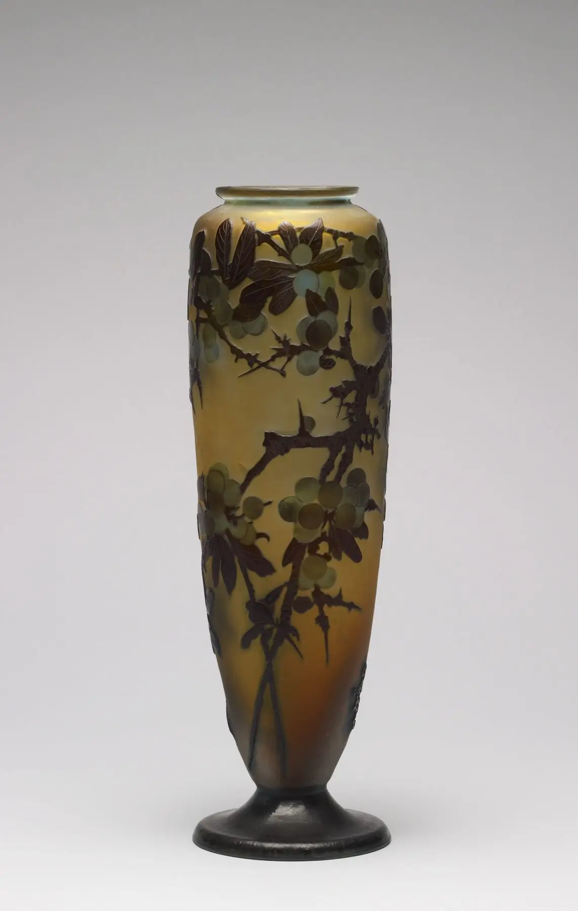 Vase with Cherry Tree Branches by Emile Gallé
