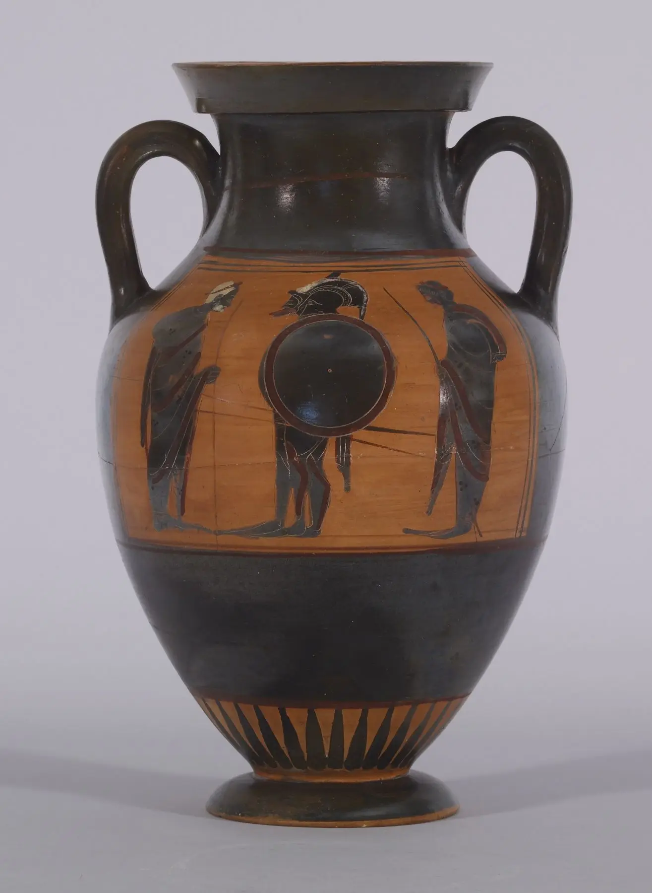Amphora with Departure Scene and Quadriga by Greek