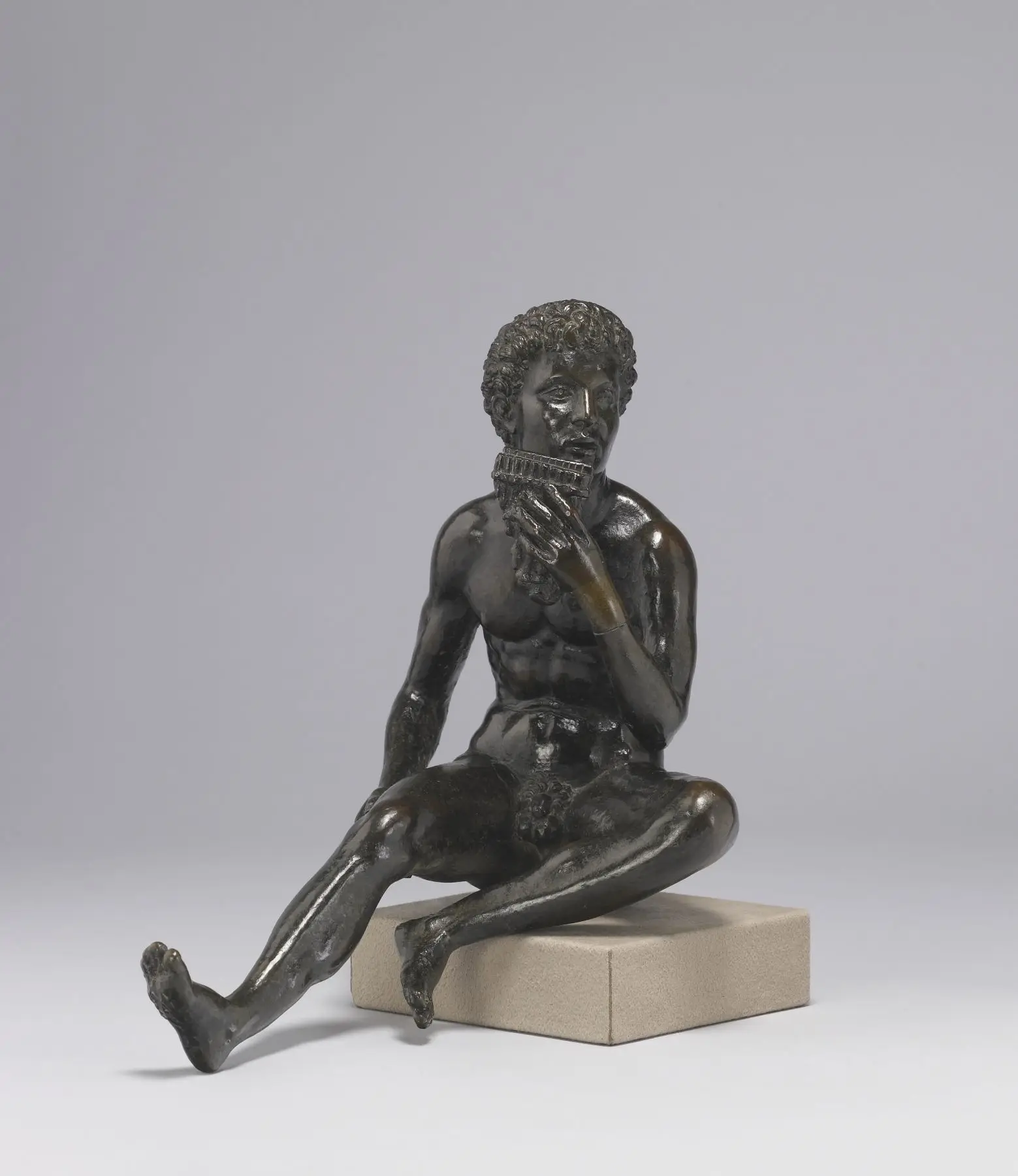 The Shepherd Daphnis Playing a Pipe by Andrea Riccio