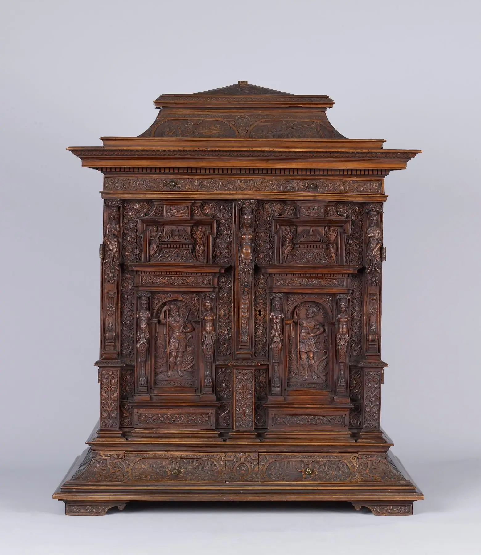 Table Cabinet with Scenes from the Life of David by Peter Opel